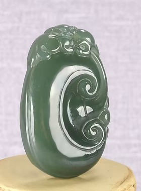 玉阅珠宝男女和田玉天然吊坠