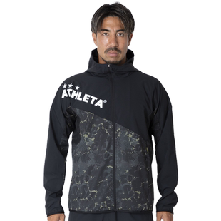 ATHLETA阿仕利塔运动防风雨衣男晕染肌理连帽拉链儿童外套 04157