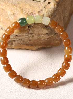 和田玉且末糖玉直切极限手串