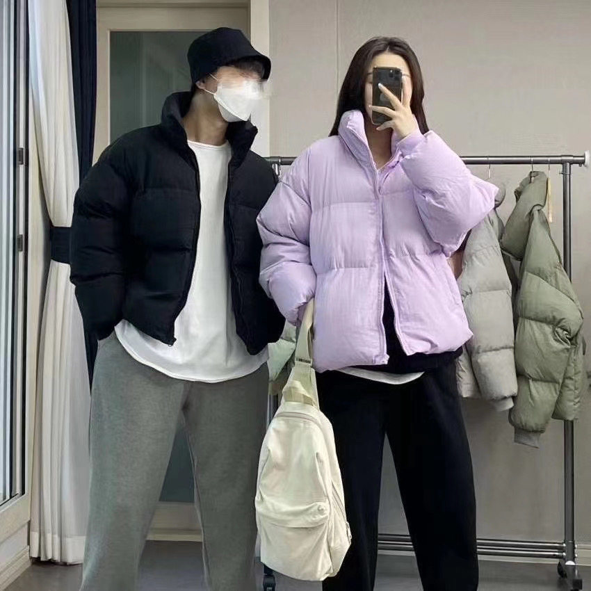 韩国东大门男女同款INS短款韩版面包棉服外套2025秋冬新品开衫女