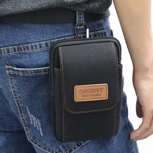 Мужской ремень, универсальная поясная сумка, модный мобильный телефон, городской стиль