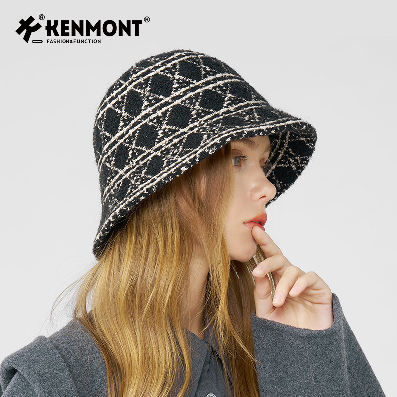 【卷毛推荐】卡蒙小香风百搭可折叠渔夫帽护耳亲肤保暖羊毛毛呢