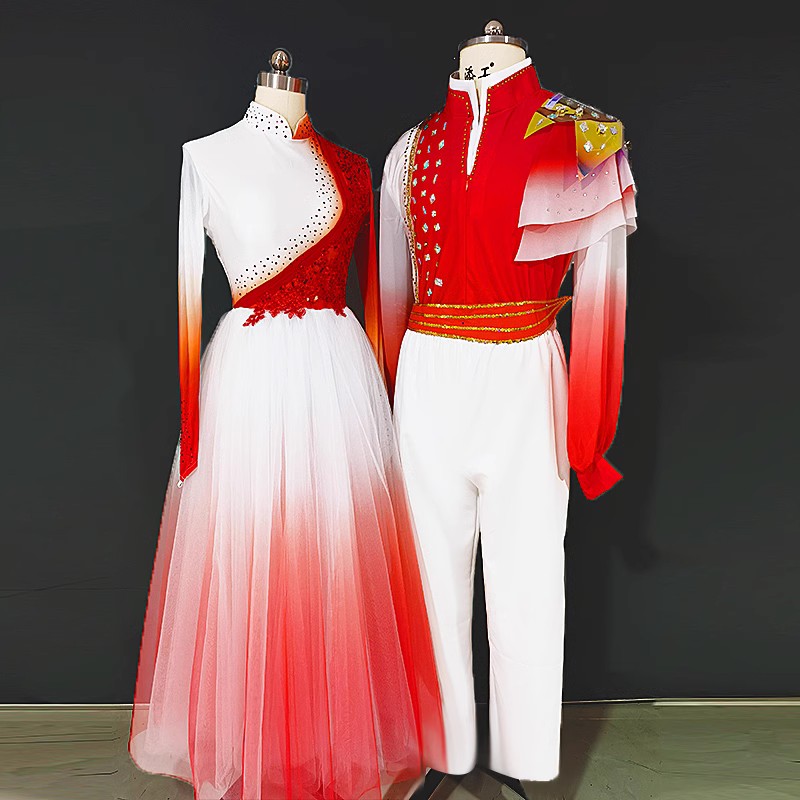 我和我的祖国舞蹈服开场舞大摆裙