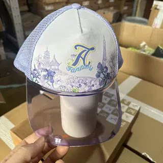 安踏儿童正品防晒帽女童棒球帽透气运动休闲女童帽子392438203图片