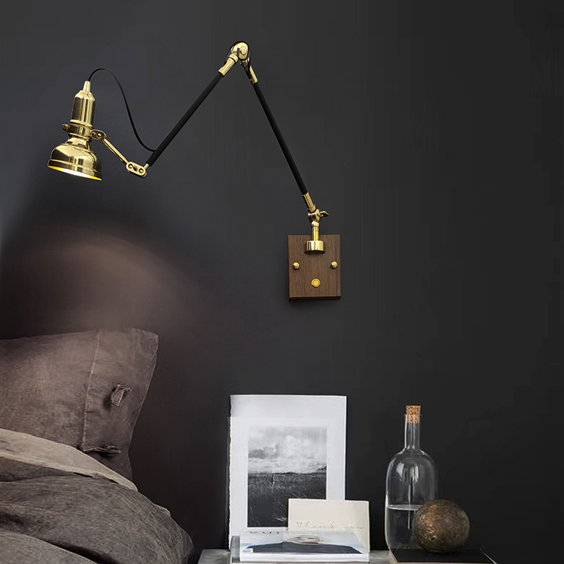brassart全铜复古北欧床头灯