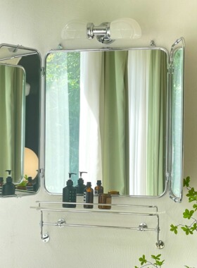 BRASSART复古中古黄铜双头玻璃灯法式走廊照画灯酒吧镜前灯