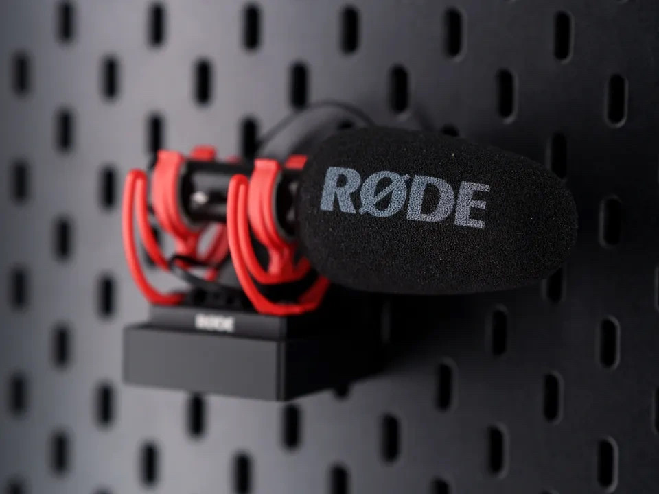 适用SKADIS 宜家洞洞板配件 罗德 VideoMic Go II 麦克风支架