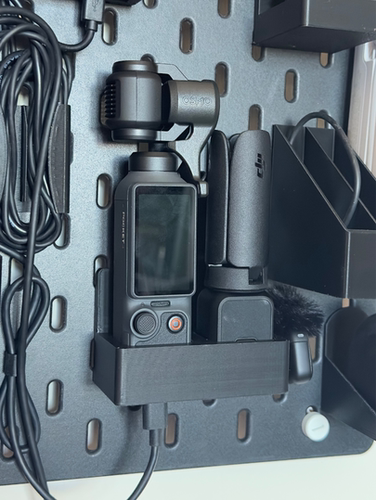 适用SKADIS 斯考迪斯 宜家洞洞板配件 DJI Pocket 4  DJI Mic 3架