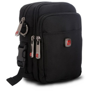 瑞士军刀男士户外腰包多功能单肩包帆布斜挎包手机腰包牛津布男包