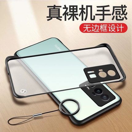 适用红米k60手机壳k50pro至尊版k40透明k40s磨砂硬壳小米redmi无边框note12pro+半包11防摔新款turbo男款十