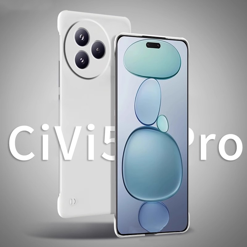适用小米civi5pro手机壳civi4pro无边框civi3磨砂硬壳civi2半包civi1s超薄civi防摔保护套新款散热男女款外壳