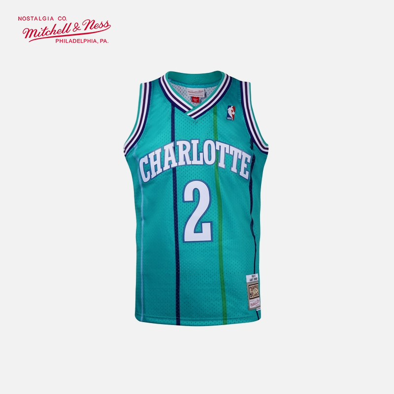 mitchell&ness约翰逊92-93年黄蜂sw复古mn球衣篮球服运动网眼背心