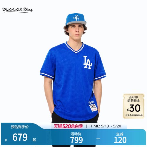 MNxMLB道奇运动短袖T恤男女