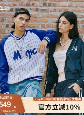 mitchell&ness25秋冬卫衣美式复古潮流防风宽松运动棒球服情侣MN