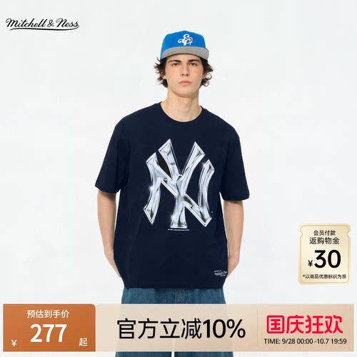 MNxMLB潮流运动短袖T恤男女同款
