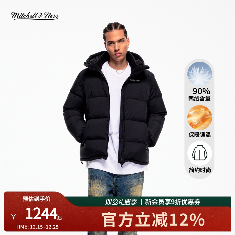 mitchell&ness经典保暖羽绒服男