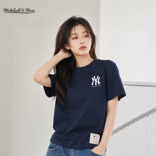 MNxMLB道奇洋基复古短袖T恤男女