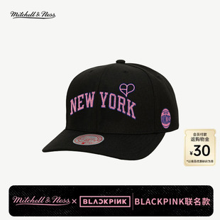 MN棒球帽尼克斯队明星同款 遮阳弯檐帽情侣NBA BLACKPINK联名