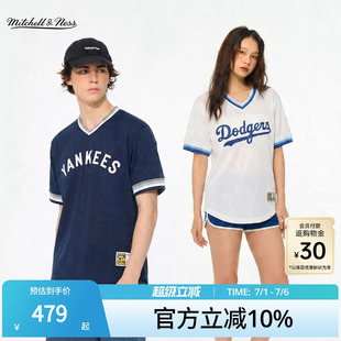 MN官方【MLB联名款】短袖T恤新品LA道奇NY洋基潮流透气运动服男女