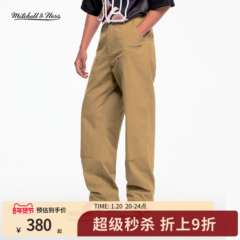 mitchell&ness25秋冬新品工装裤美拉德潮流运动保暖牛仔长裤男MN,运动服/休闲服装,运动长裤,淘宝优惠券,粉丝福利购,淘宝优惠卷