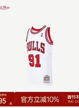 公牛队/马刺队/湖人队罗德曼NBA官方MN复刻91号球衣集合SW球迷版