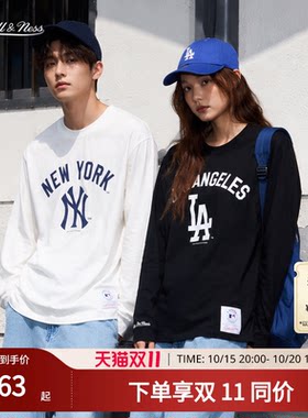 MNxMLB道奇洋基百搭长袖T男女