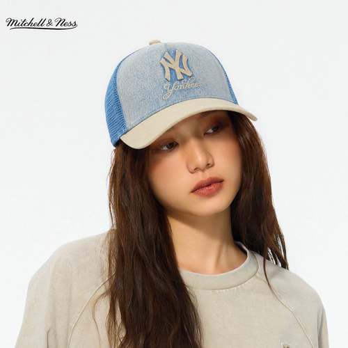 MNxMLB道奇洋基复古弯檐棒球帽