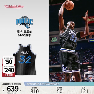 95赛季 奥尼尔复古94 SW球衣运动男 NBA官方魔术 Mitchell&Ness