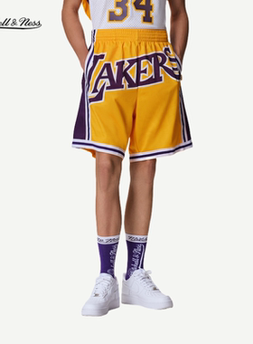 mitchell&ness短裤集合湖人队热火队BigFace潮流运动休闲短裤男MN