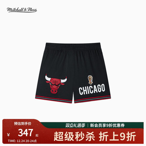 MN公牛勇士湖人美式运动短裤男