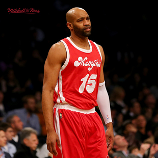 SW球衣运动男 Mitchell&Ness NBA官方灰熊 卡特复古球衣15 16赛季