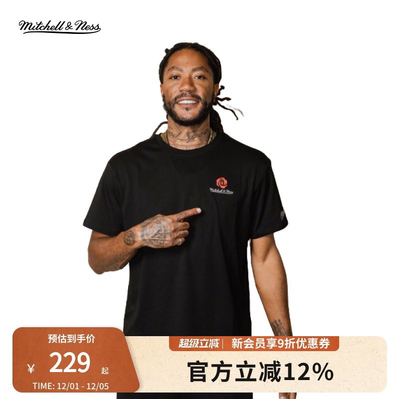 MITCHELL&NESS罗斯圆领T恤