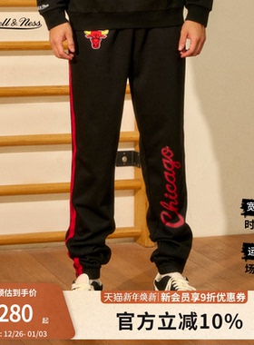 mitchell&ness卫裤湖人公牛经典简约重磅保暖御寒运动长裤男MN