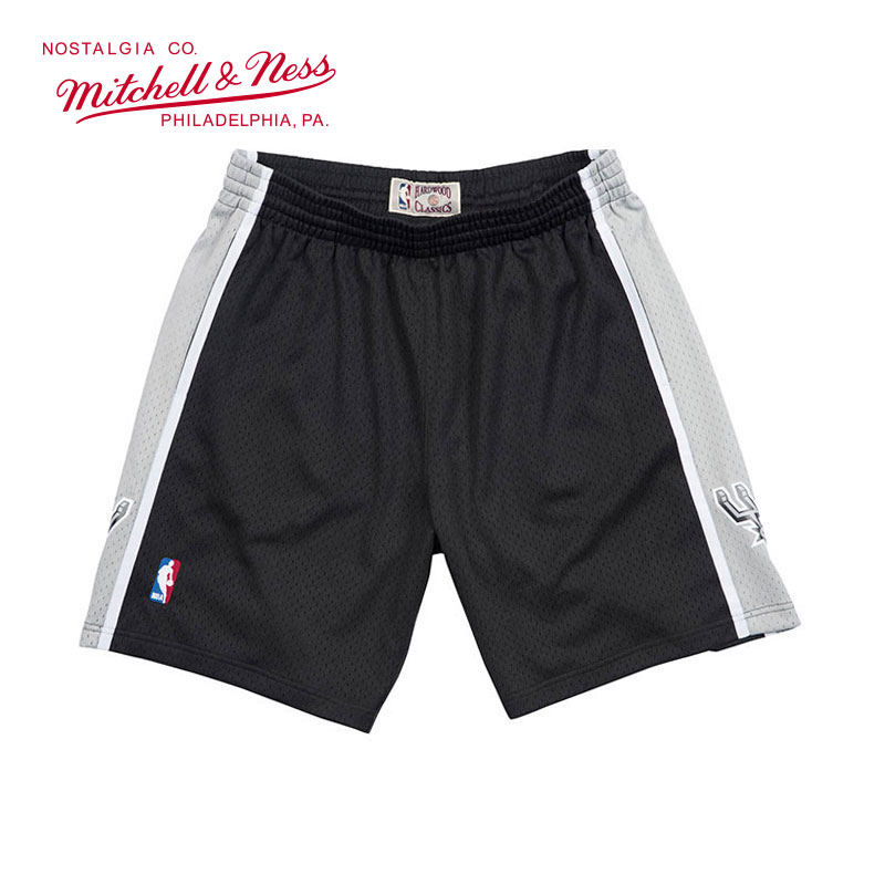 Mitchell&Ness NBA马刺队98-99年SW复古球裤运动休闲篮球短裤潮 运动/瑜伽/健身/球迷用品 篮球服 原图主图