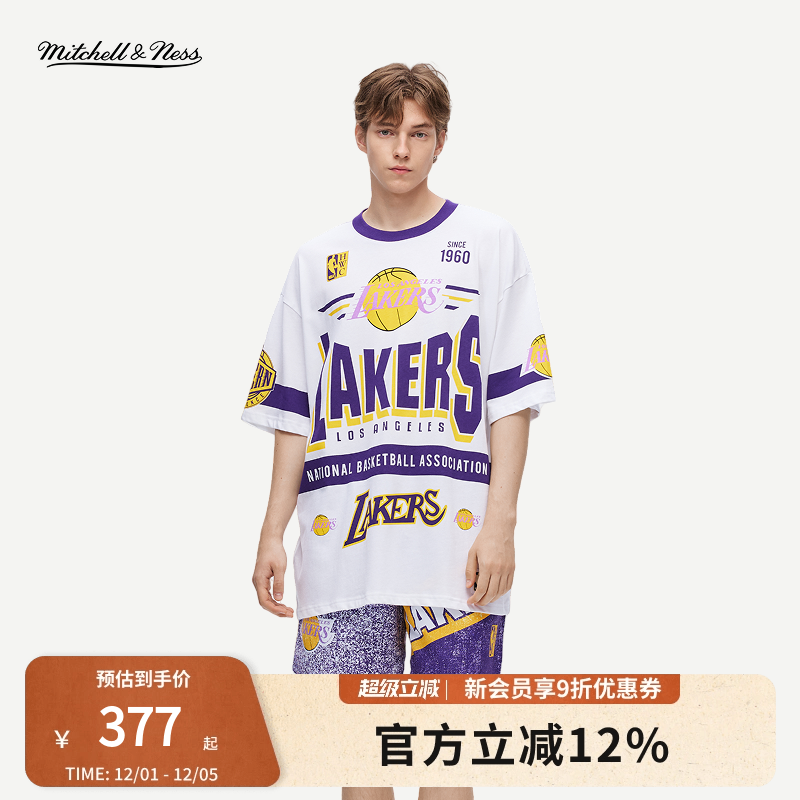 mitchell&ness公牛透气短袖男女