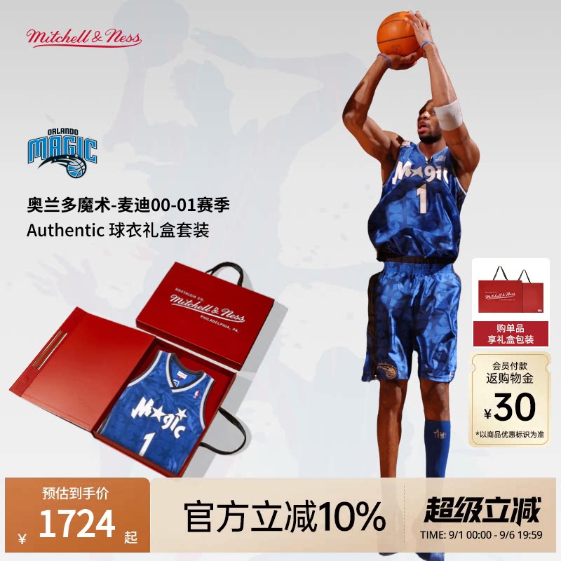 MN魔术队麦迪00-01赛季1号球衣图片