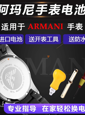 适用于阿玛尼手表电池男款石英电子AR-0431 0382 0431 1976 0585 AX2609女士通用日本进口