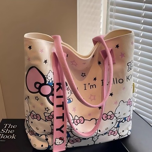 可爱手提帆布包大容量托特