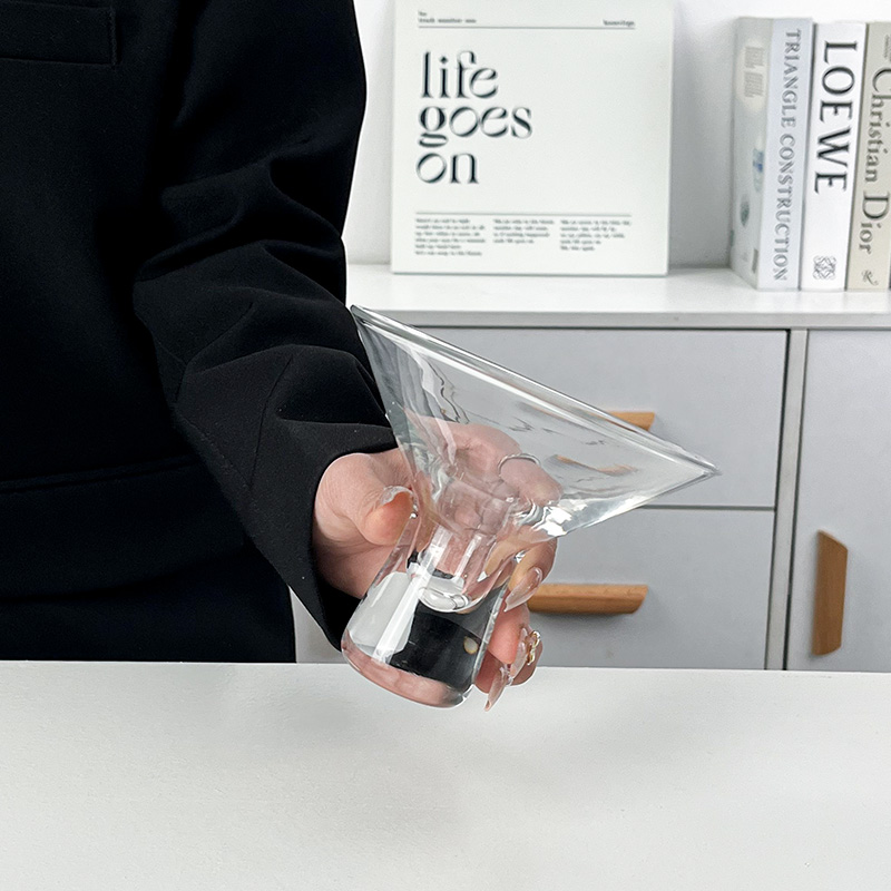 ins透明家用高脚雪糕冰淇淋碗冷饮布丁酸奶甜品奶昔玻璃杯子