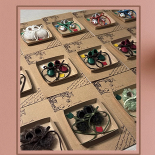 日本本土代购手工作小布过家家玩具圣诞毛绒迷你复古欧式娃鞋bjd