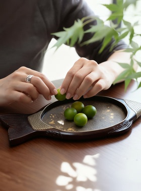 新中式鱼形树脂收纳摆件送礼