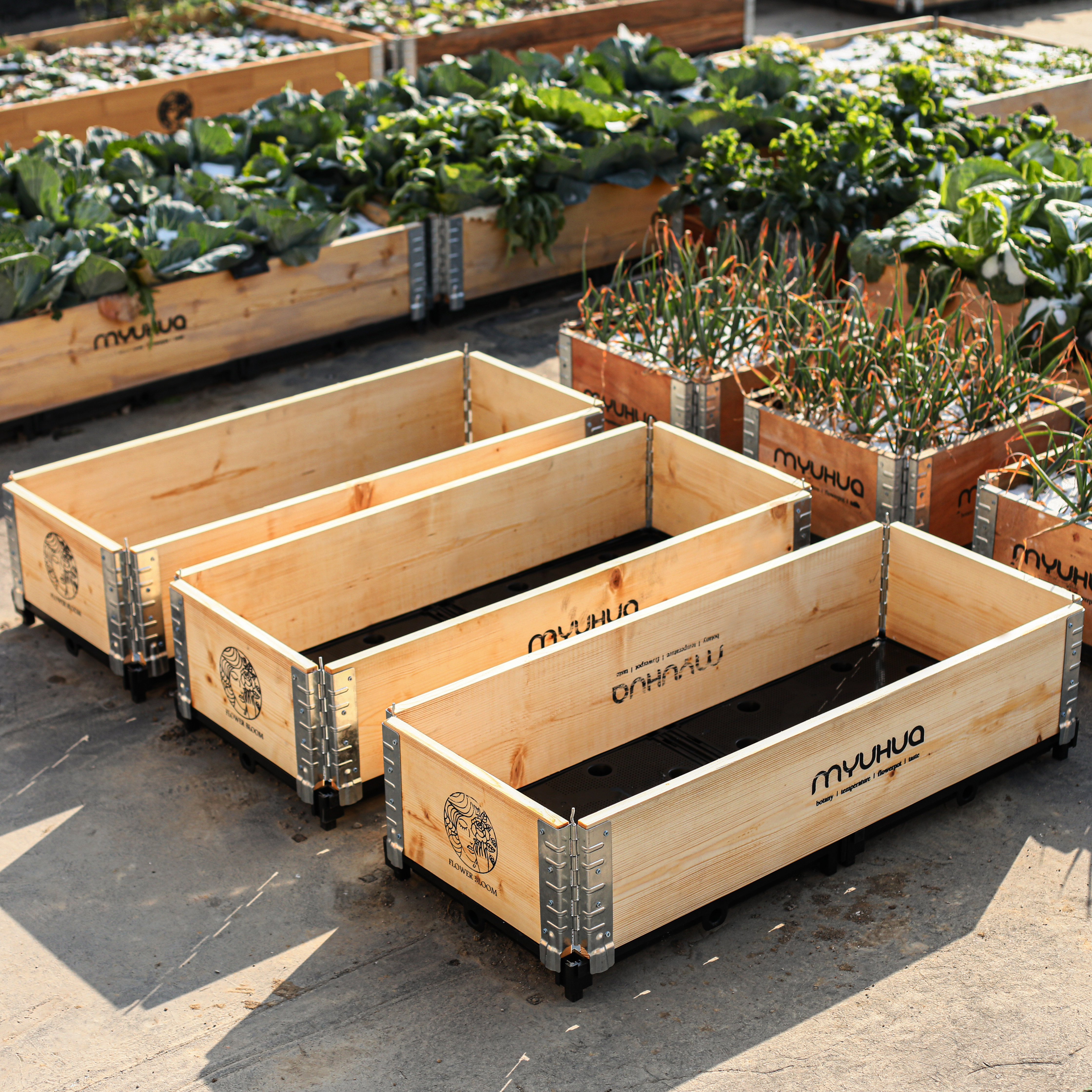 防腐木种植箱屋顶蔬菜专用户外长方形阳台露台庭院花箱种菜箱花盆