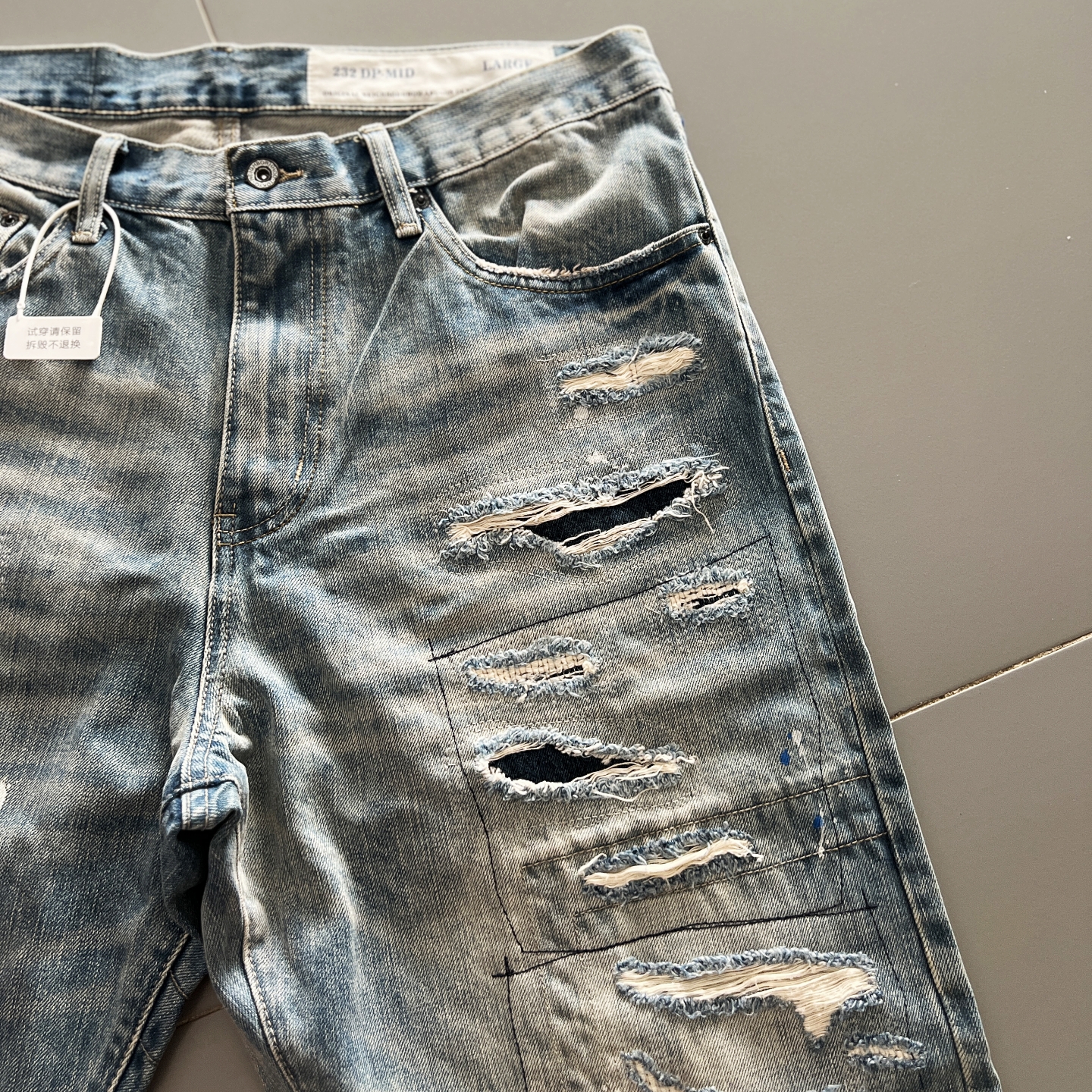 泷泽伸介vintage宽松直筒牛裤