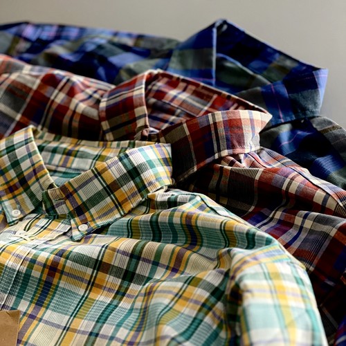 极简 日系廓形宽版多巴胺格子衬衫oversize Dopamine Plaid shirt