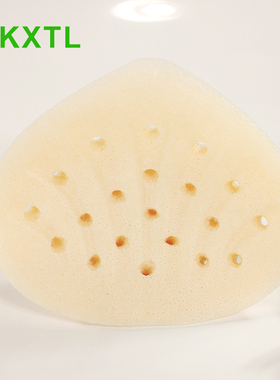 3D立体扇形全孔直通孔无膜透气义乳乳腺术后专用轻质假乳胸垫M01