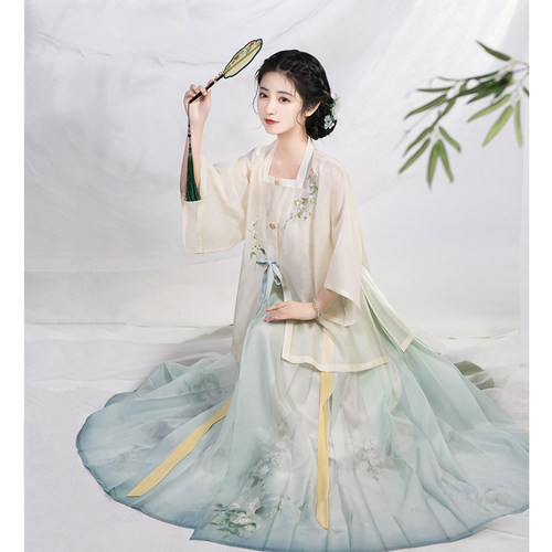 清水溪汉初明制汉服天丝春夏款