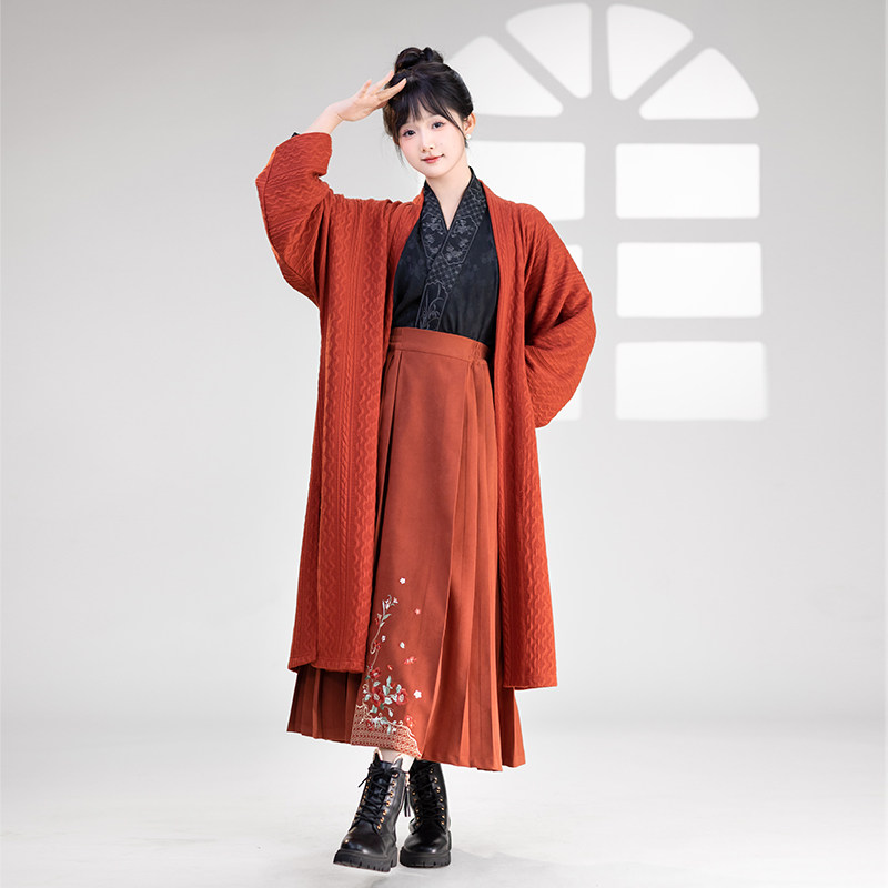 花织花 清水溪汉初通勤风汉服女春秋宽松日常针织外搭绣花半身裙,女装/女士精品,汉服半身裙,淘宝优惠券,粉丝福利购,淘宝优惠卷