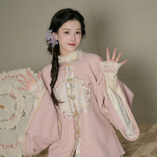 鸢尾日记 清水溪国风明制汉服女改良汉元素方领外搭新中式马面裙