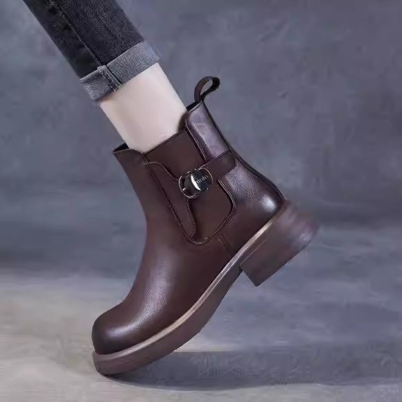 软底马丁靴女2025新款秋冬英伦风
