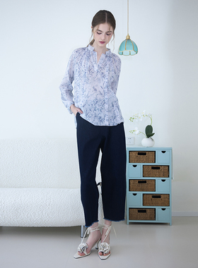 READ_ME读我女士休闲拉毛九分水洗牛仔裤B10704313